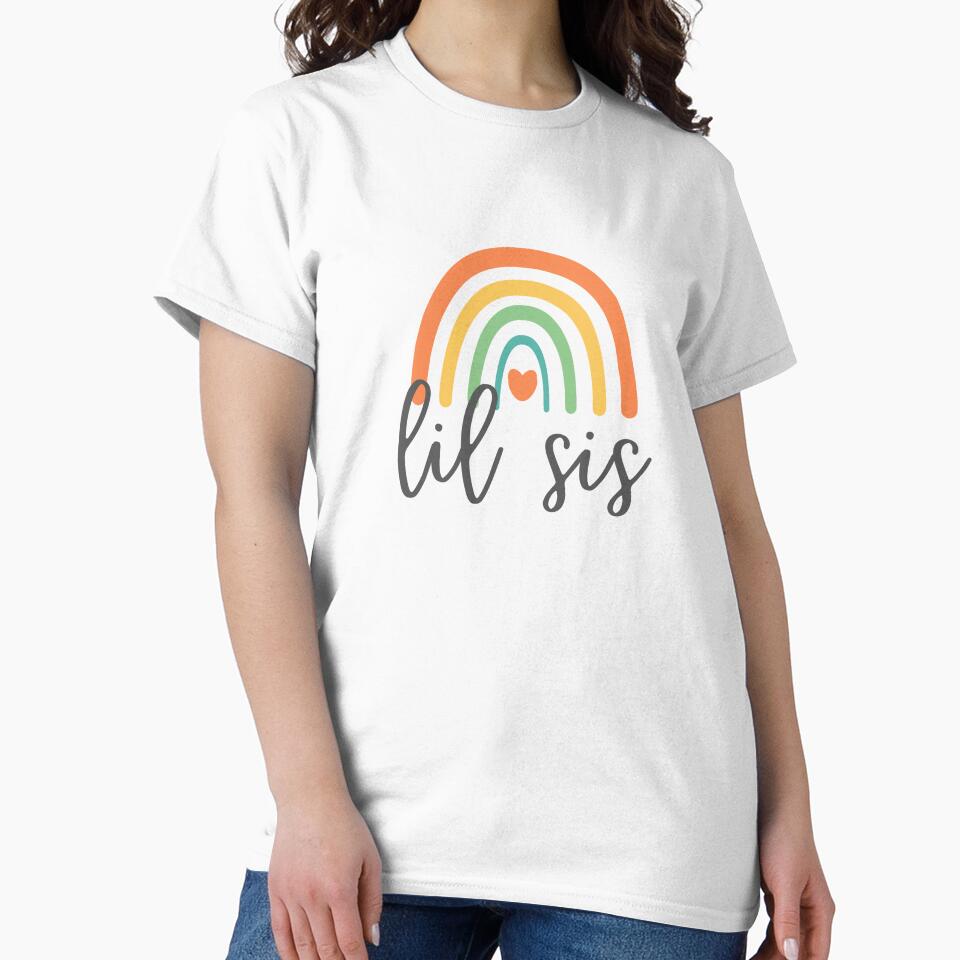 Lil Sis - Colorful Rainbow - Heart - Heart - Family Reunion by patternjp