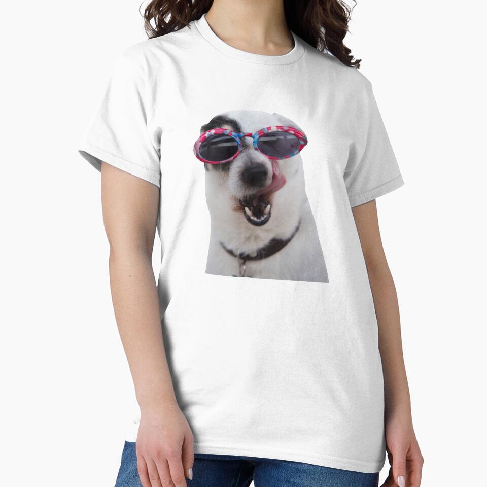 Stylish Funny Dog (Blue BG) by FilipeFerreira