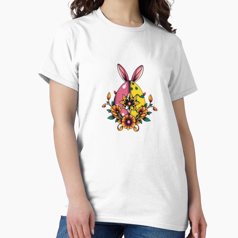 Easter egg floral yellow ears,Happy Easter,Easter Day,easter illustration by Expressions-Sel
