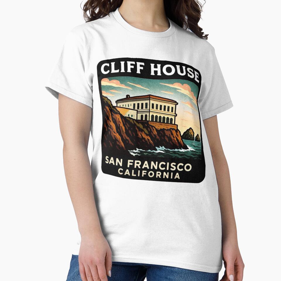 Cliff House, San Francisco, California by Myra365Art