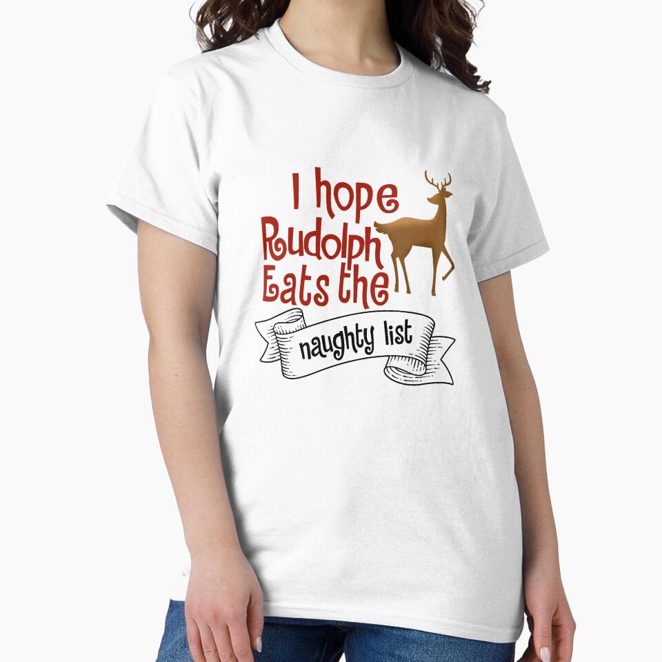I Hope Rudolph Eats Naughty List Christmas Costume by Leslie Smith