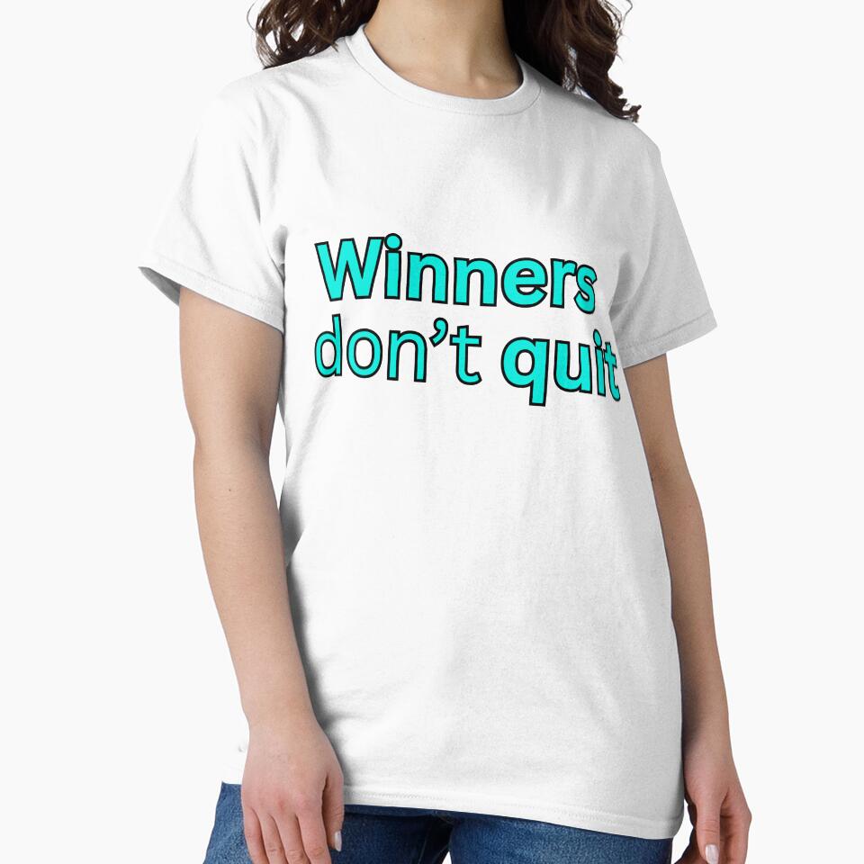 Winners don't quit-motivational quote by HustlersShop77