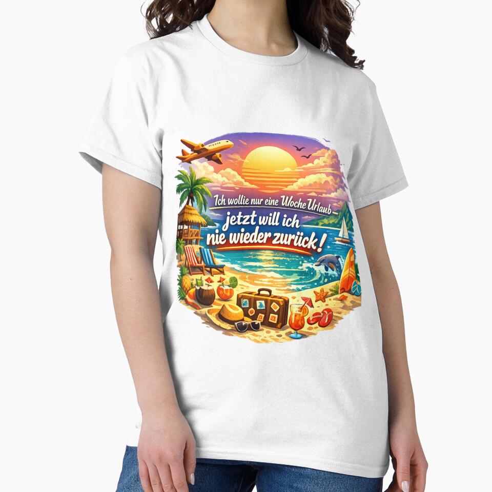 Just one week's vacation – now I never want to go back! The fun summer design for dropouts. by CoolContent Factory