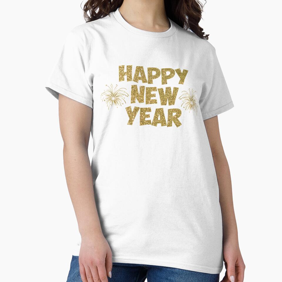 gold happy new year fireworks by Gossip Rag