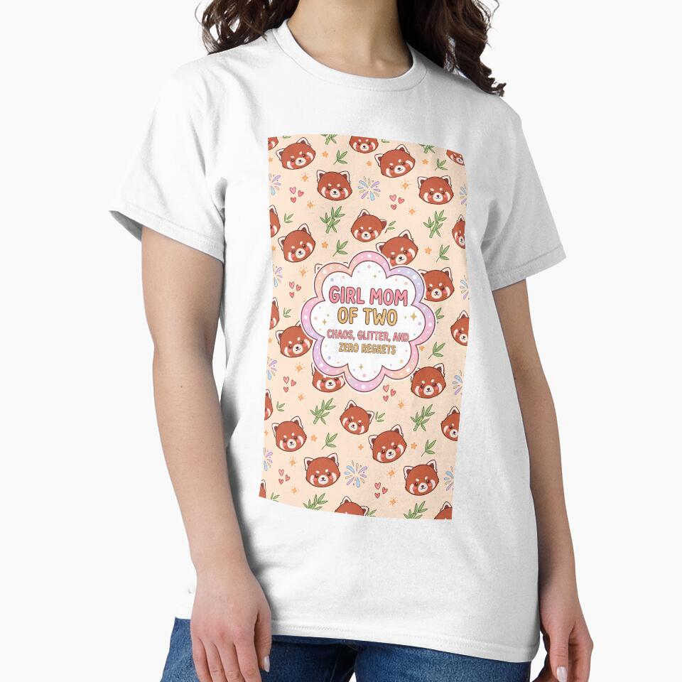 Girl Mom of 2 Cute Red Panda by Itsheartshop