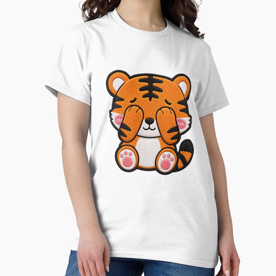 Kawaii Baby Tiger Embroidery Patch | Cute Chibi Tiger by ColorSplash123