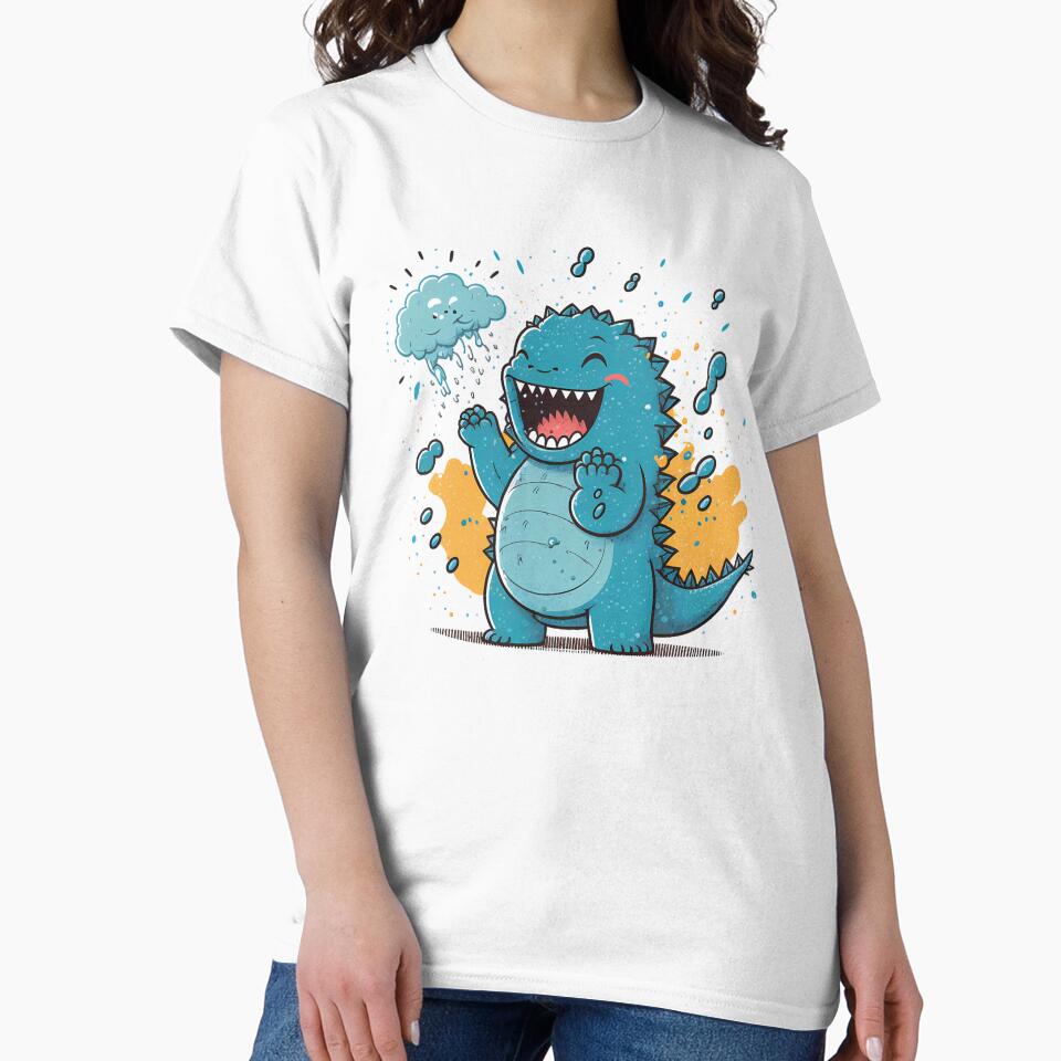 Baby dragon cute design classic tshirt by anandsiva2703