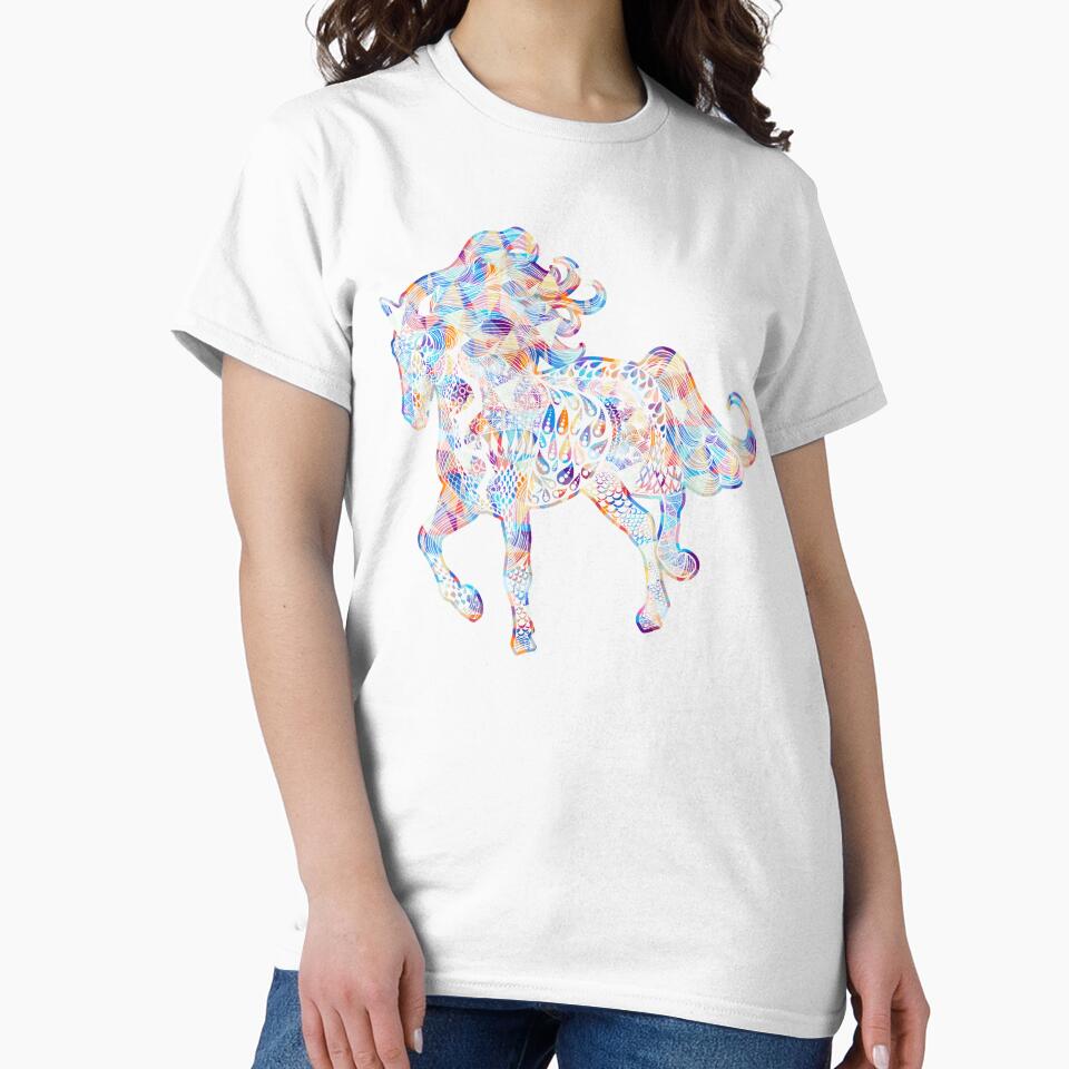 Cool And Awesome Horse Geometric by UnknownArtistt