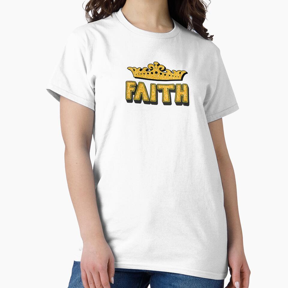 Faith Personalized Funny Custom Name Crown Design by Watsonarts