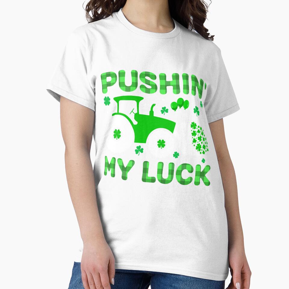 Pushin My Luck St Patricks Day Kids by KroghDs