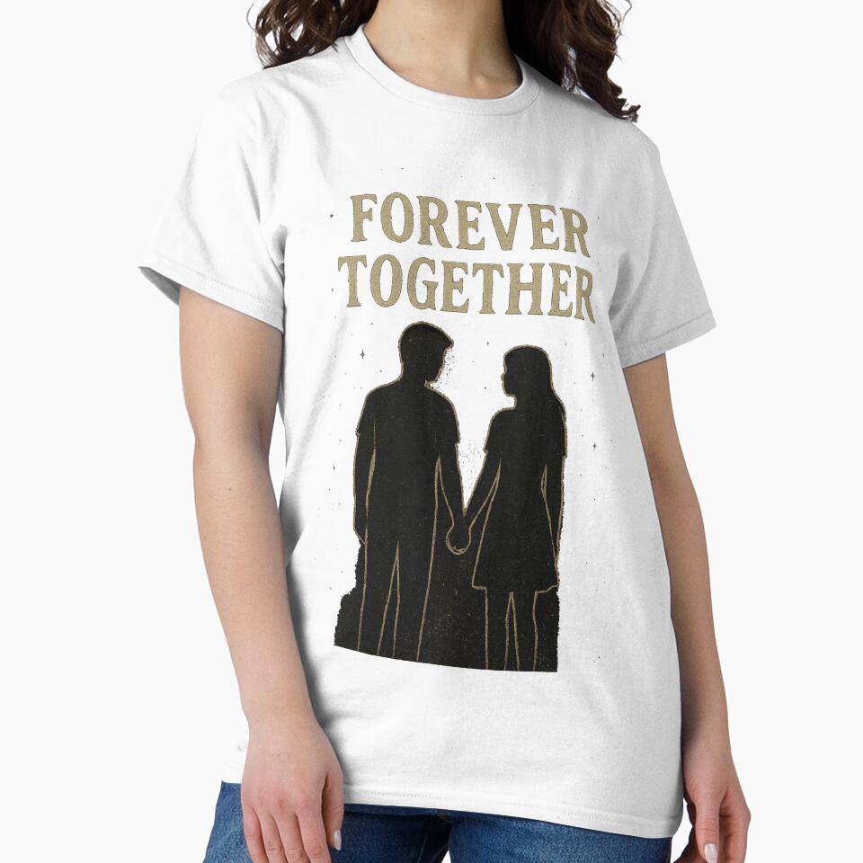 Couple Under Stars T-Shirt | Vintage Love Tee | Grunge Scavenge Style Romantic Design by KDesignCrafts