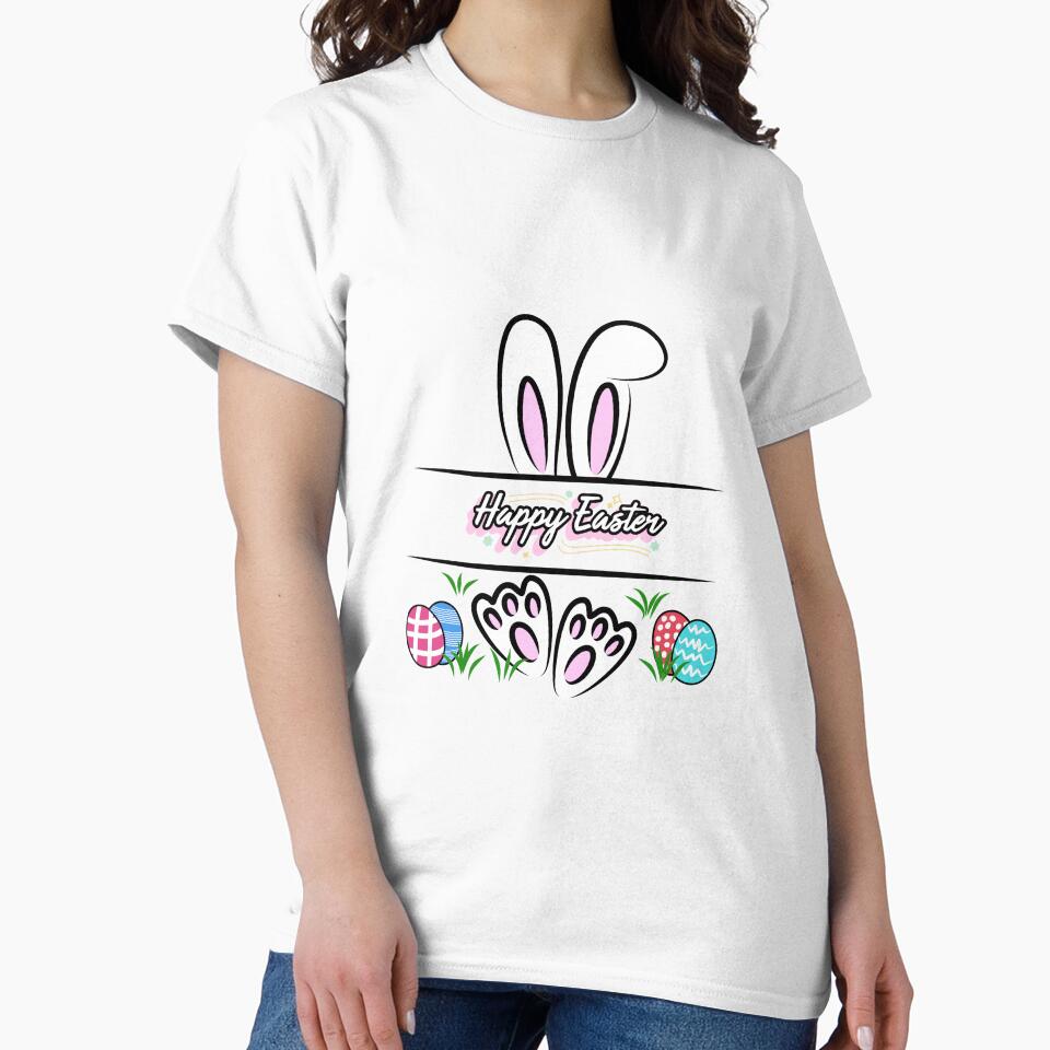 Happy Easter | Cute Easter Bunny and Egg Design by Nirav-25