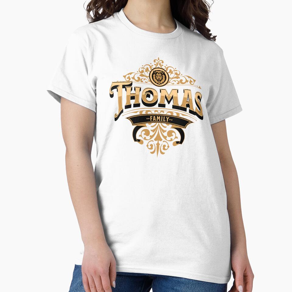 Cool Vintage Thomas Family Crest - Team Thomas by CattlettArt