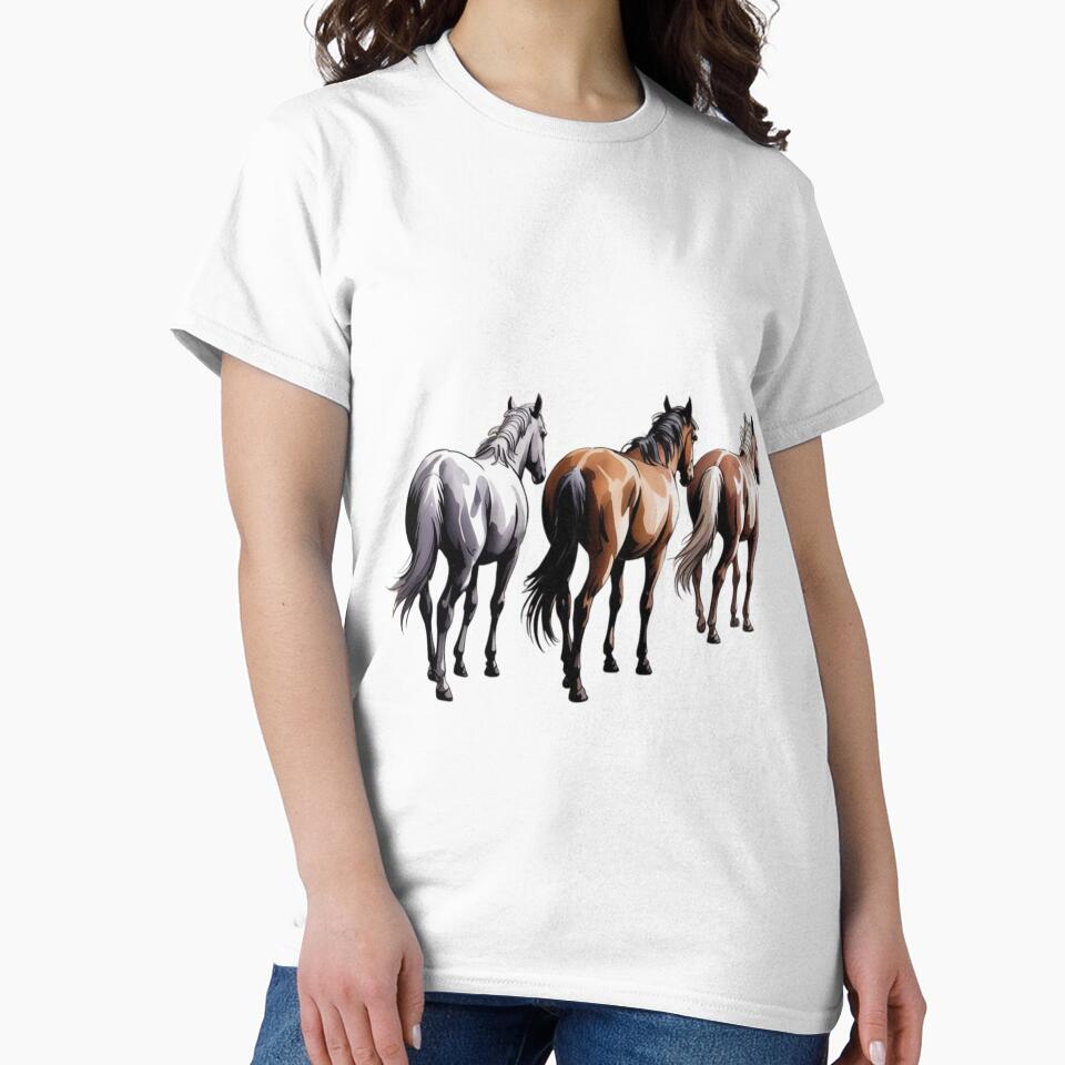 three horses walking by 123ks