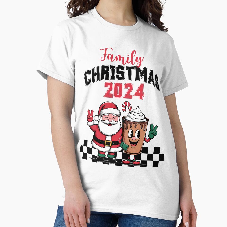 Family Christmas 2024 Retro Vibes by RockBeeDesigns