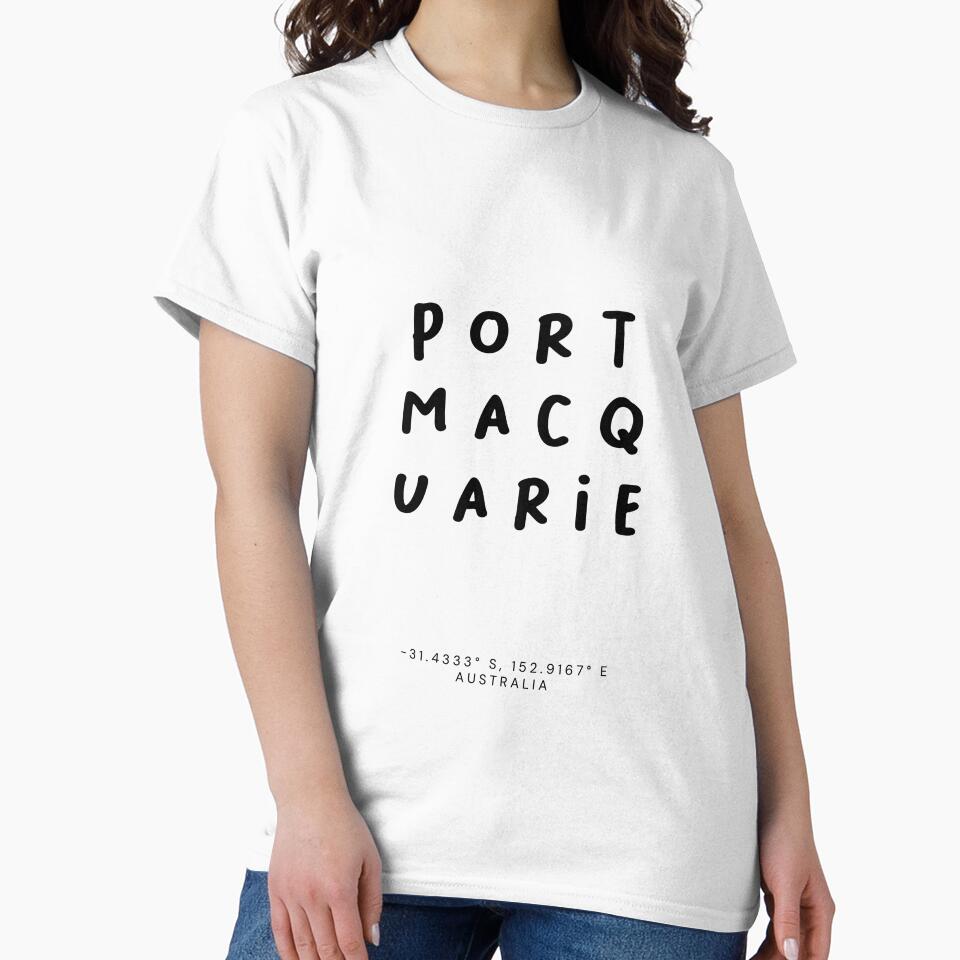 Port Macquarie | Typography Design | Design Map Coordinates by RM-Journey