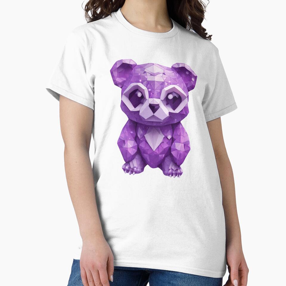 Cute Purple Geometric Panda by pUNKnown