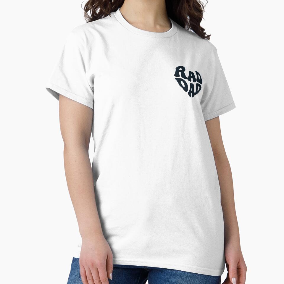 Rad Dad Retro Heart Father Style by WAMTEES