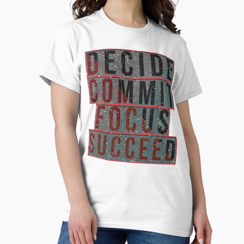 Decide,Commit,focus,Succeed by Designhub1000