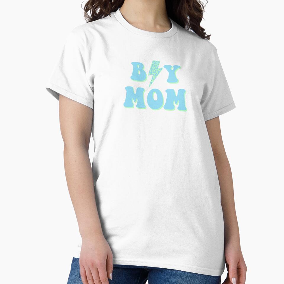 Boy Mom with Cheetah Lightning Bolt by Carlifriess