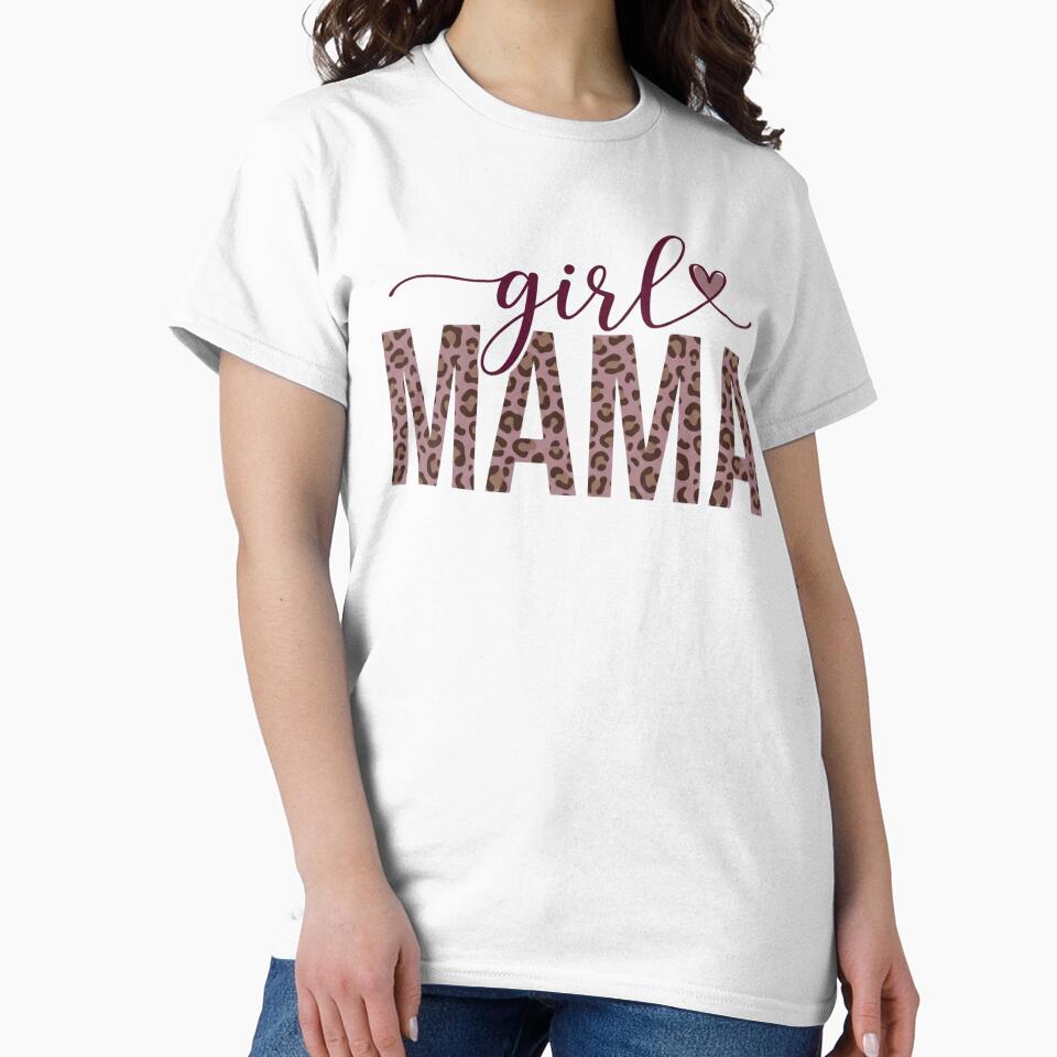 Girl Mama Leopard Print Heart by ShopVelona
