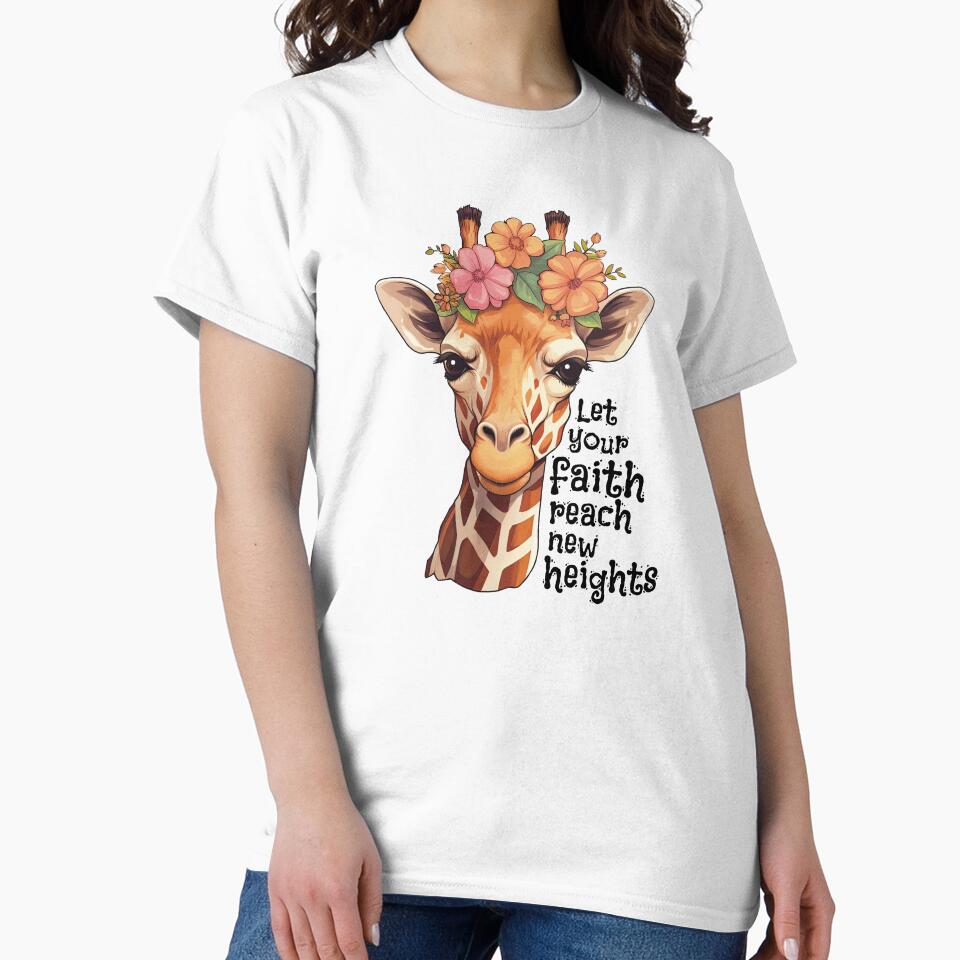 Let Your Faith Reach New Heights Christian Believer by RockFireMerch