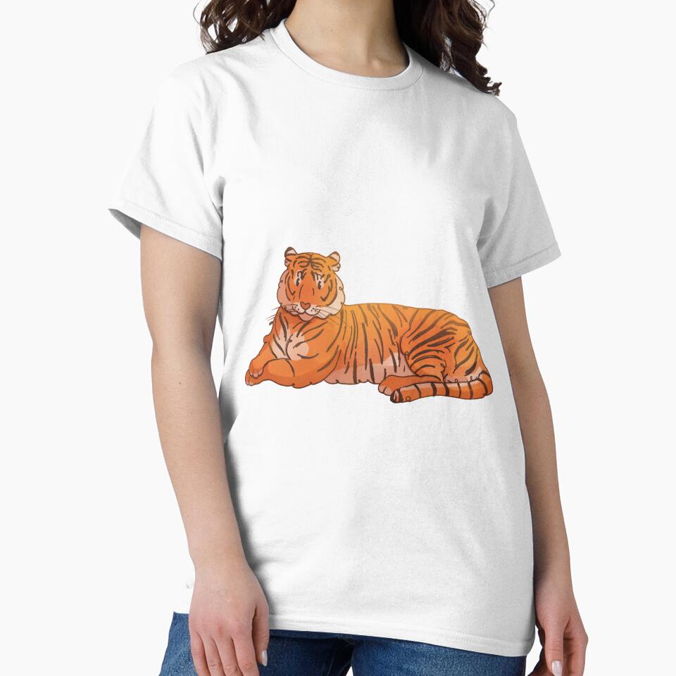 Cute Cartoon Tiger Art by Asutip