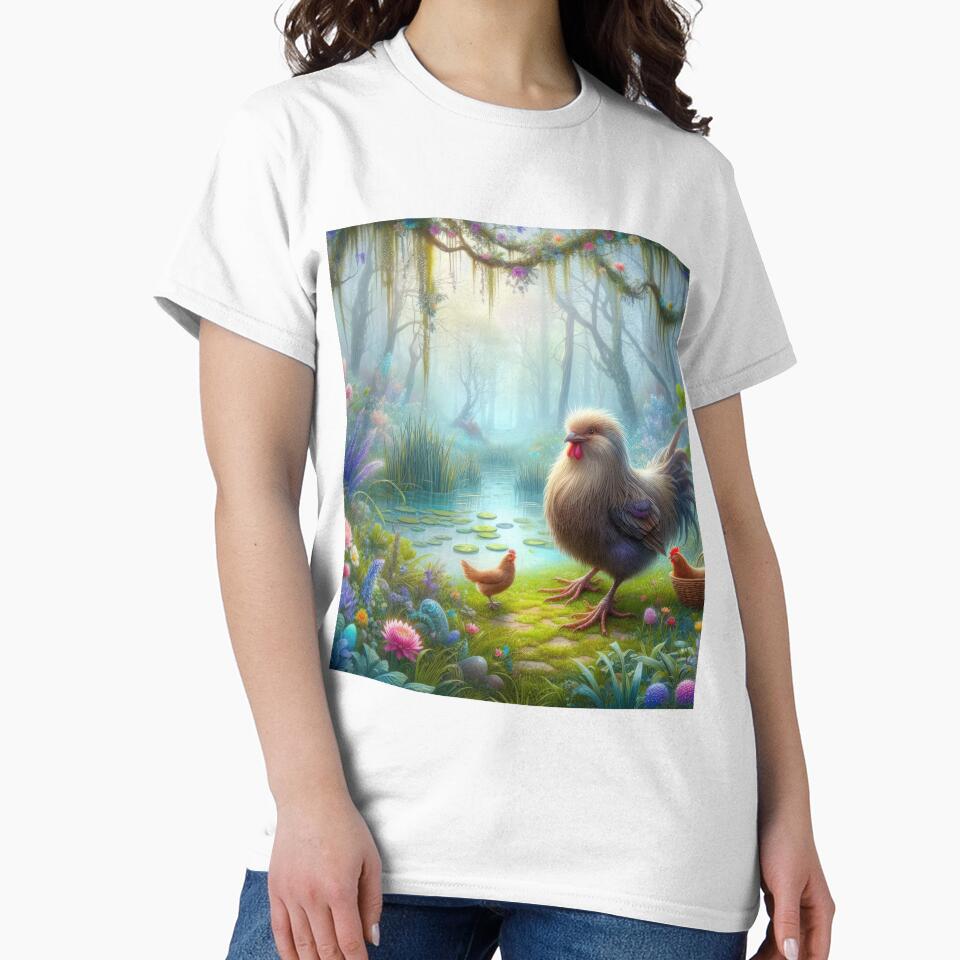 large hen with ordinary hens fantasy easter landscape by Expressions-Sel