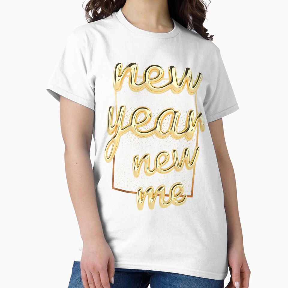New Year - New Me. Happy New Year | Golden lettering, New Year's Eve and New Year's Day. A new me. New us. by Erry-ewell