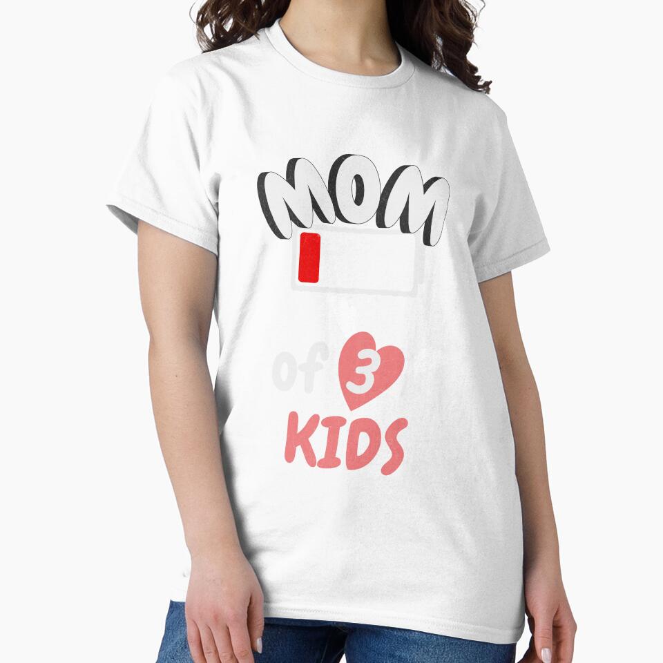Funny Mom of 3 kids low battery by cutefashion