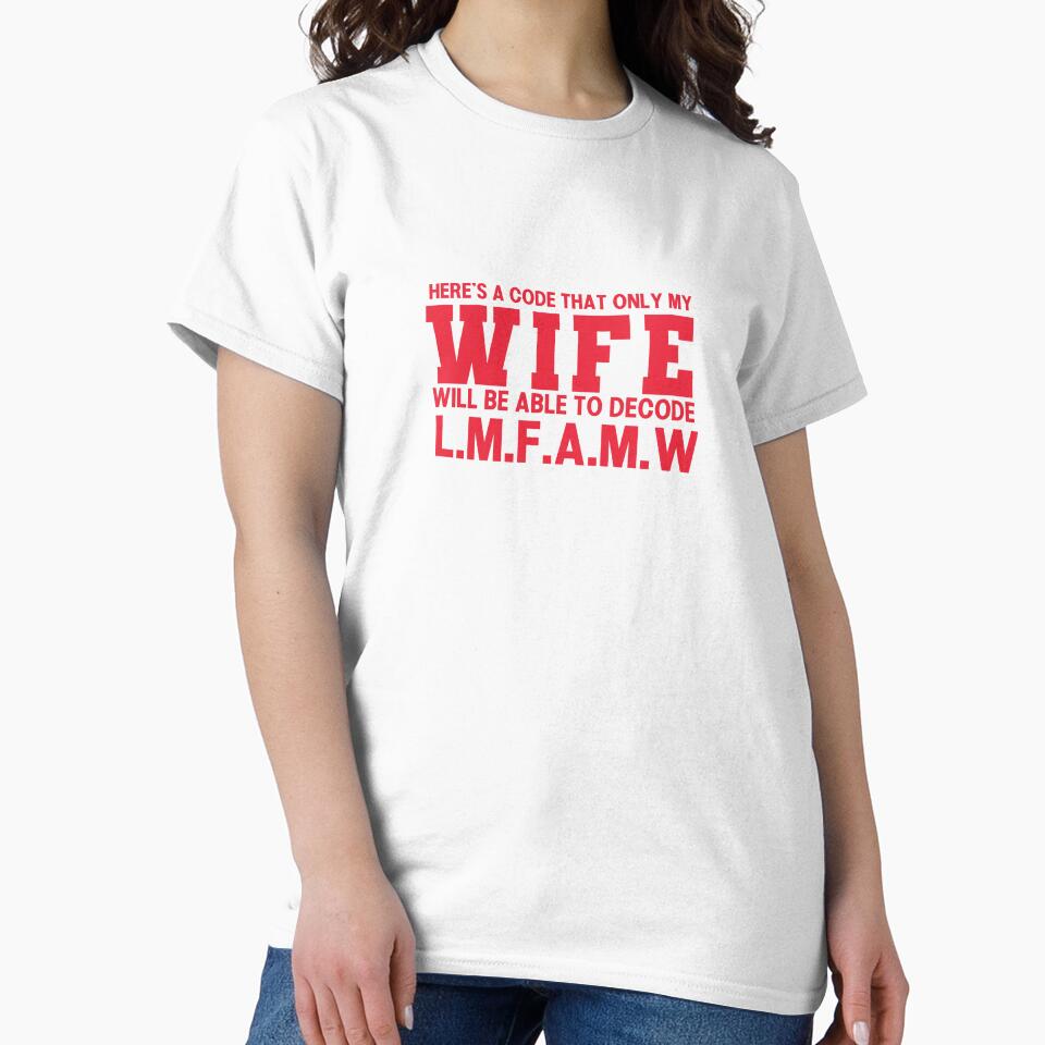 Here's a Code that Only my Wife Will Decode Funny Husband Typography Quote by thedazzlingmonk
