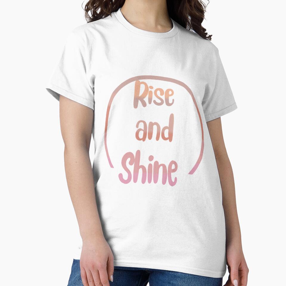 Rise and shine, inspirational life quote (colour palette ,color palete) by Sanaura