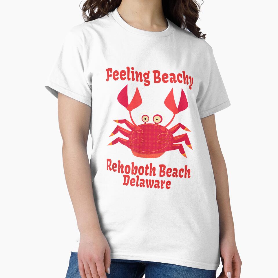 Rehoboth Beach Vacation Funny Crab Gift by shirleyfinley