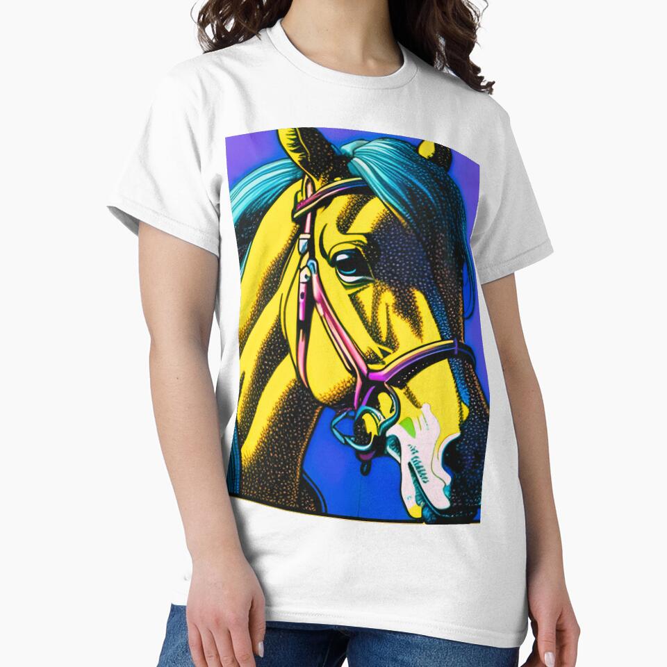 Horse on a Blue Background by FreeMind-Design