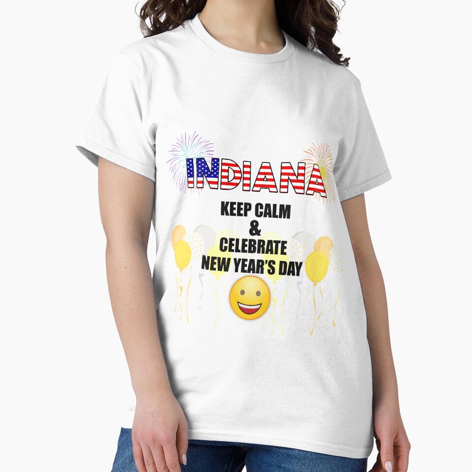 Indiana Keep Calm & Celebrate New Year Day | Indiana Edition by BestBash