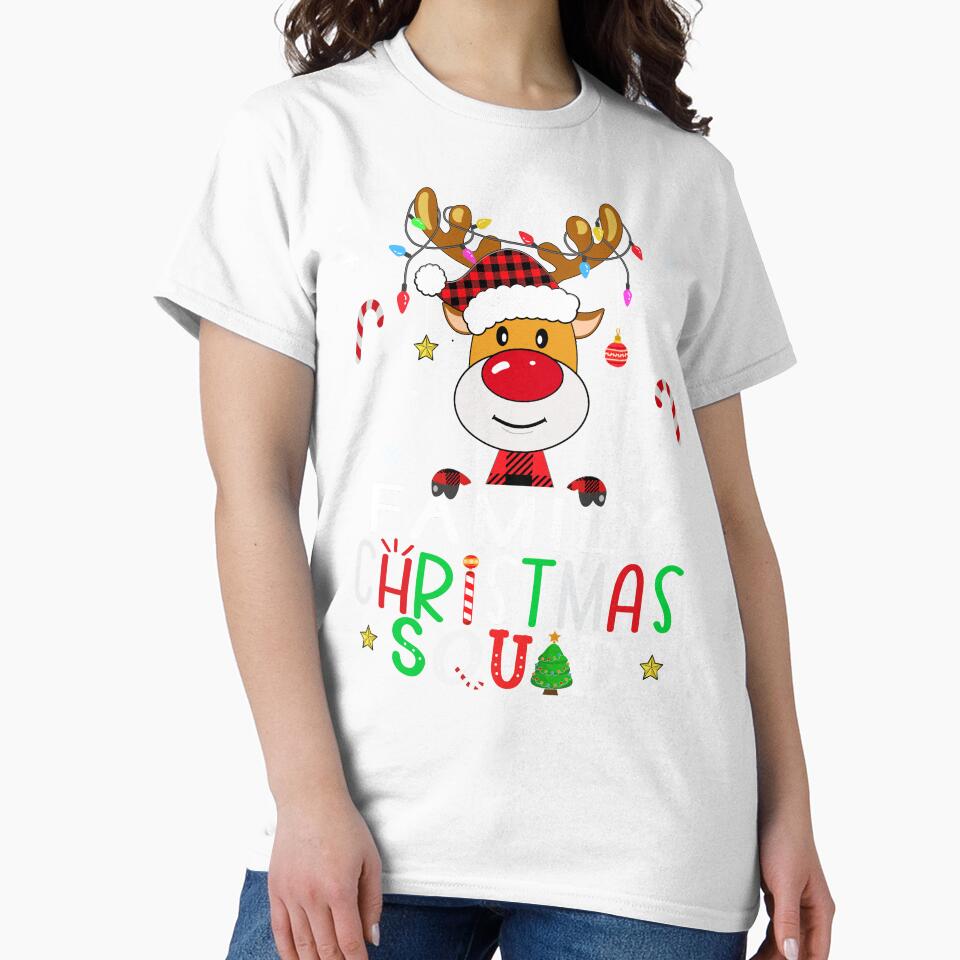family christmas squad reindeer shirt 2023, matching christmas pajama 2023 team shirt by ZAIN JAMAL