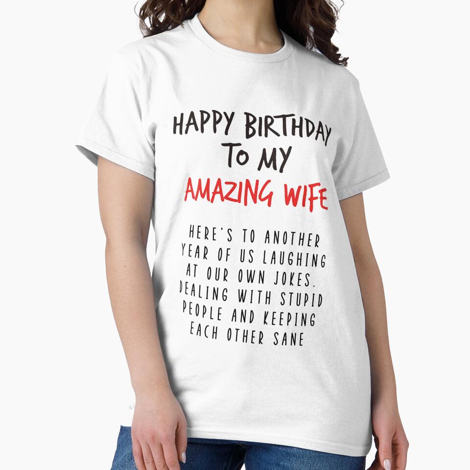 Happy Birthday Card for Wife, Funny Birthday Gift for Amazing Wife from Husband / Laugh At Our Own Jokes Meme by Jesticker