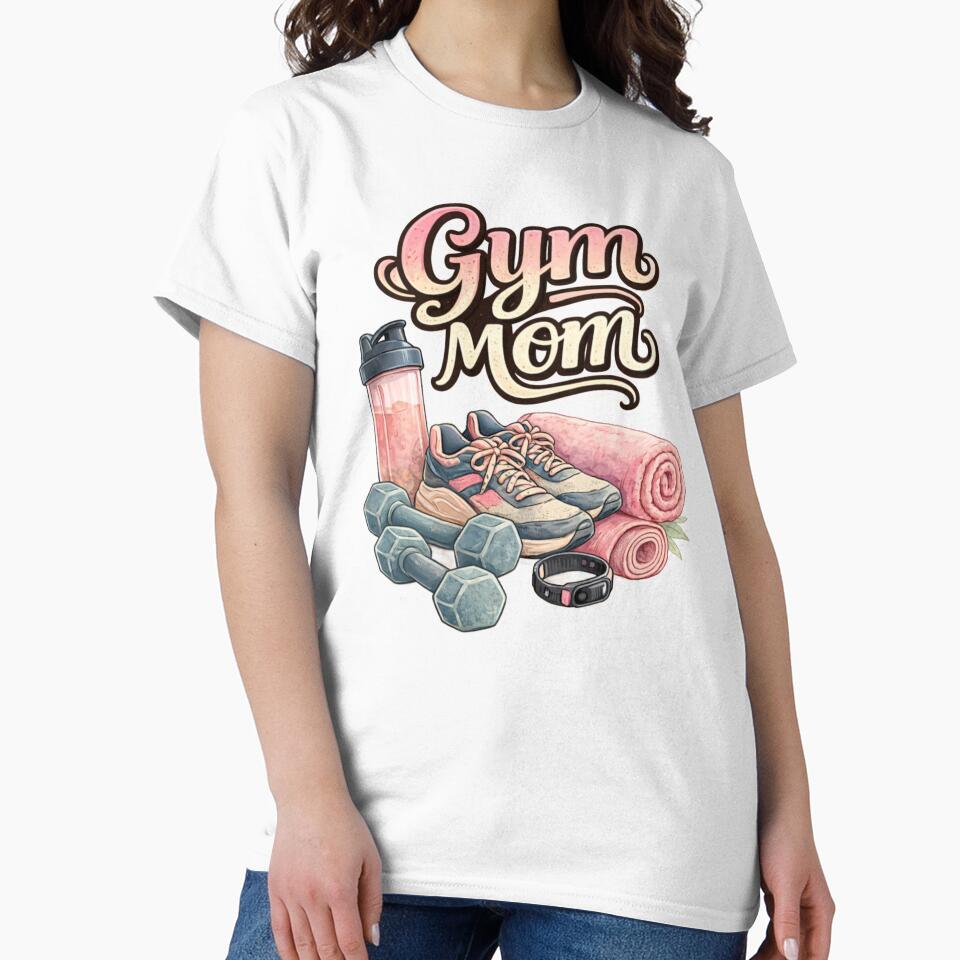 Gym Mom Cute Fitness Mother by PunchDrop