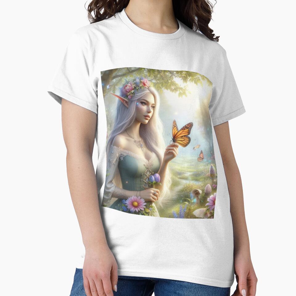 elf with butterfly and flowers happy fantasy easter landscape by Expressions-Sel
