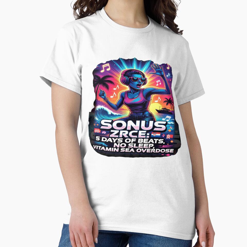 Sonus Zrće Festival T-Shirt | 5 Days of Beats, No Sleep, Vitamin Sea Overdose | Croatia Beach Music Festival Graphic Tee by Sushikidsntod