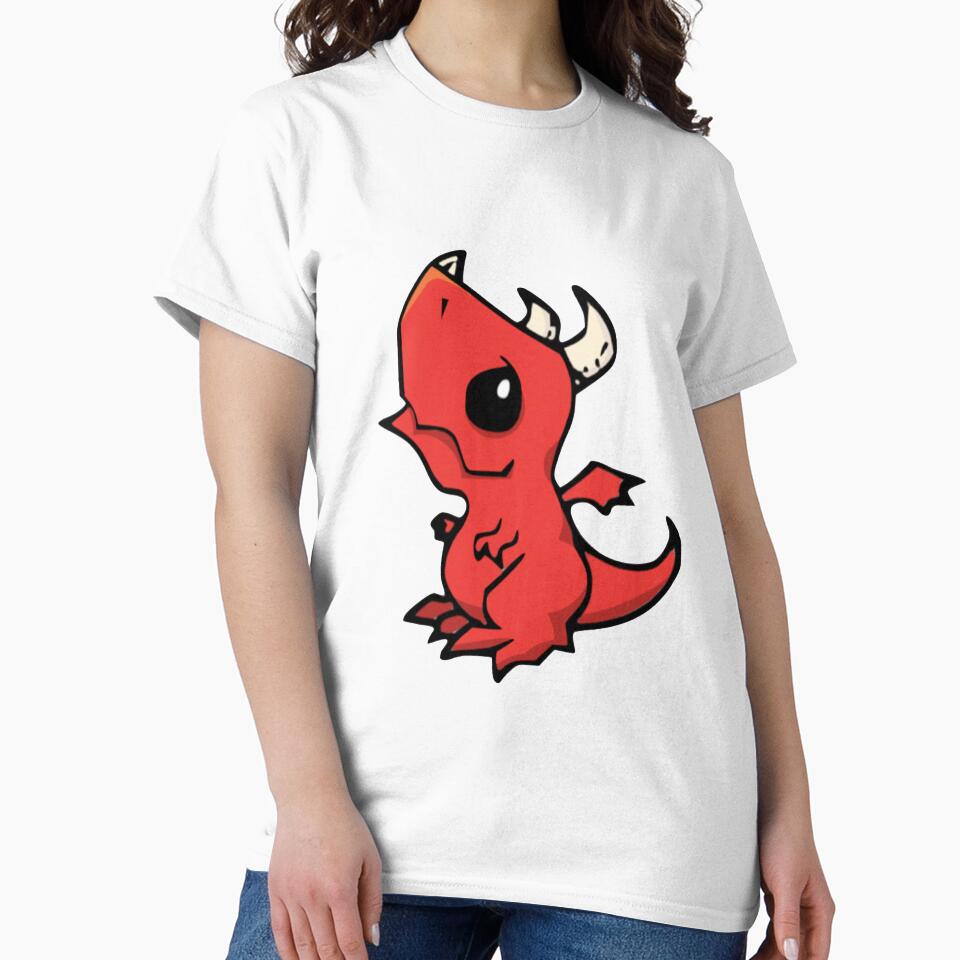 Cute baby RED DRAGON kawaii by SweetPeasBoatTs