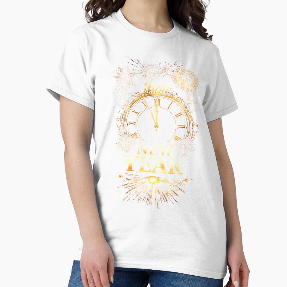 Hello New Year – Golden Clock & Fireworks by ParaSiempreS