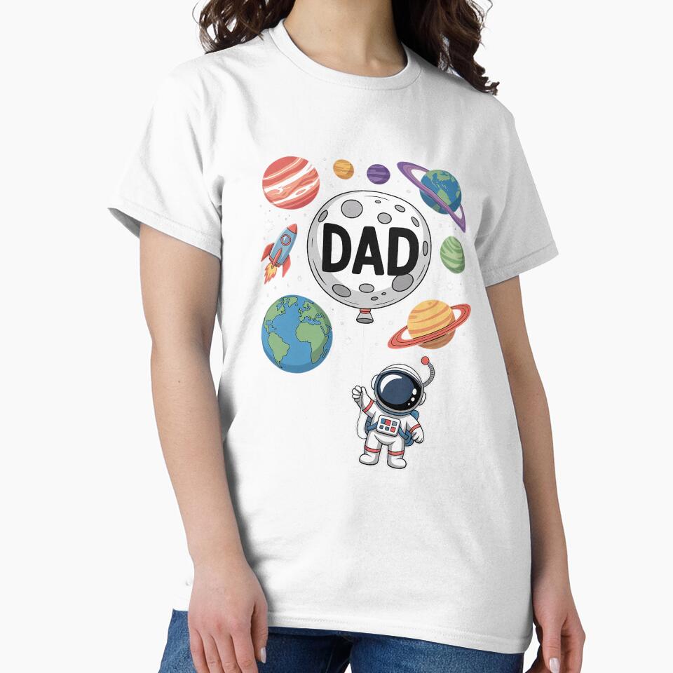 Dad of The Birthday Boy Space Astronaut 1st Birthday Family by grounabslaninal