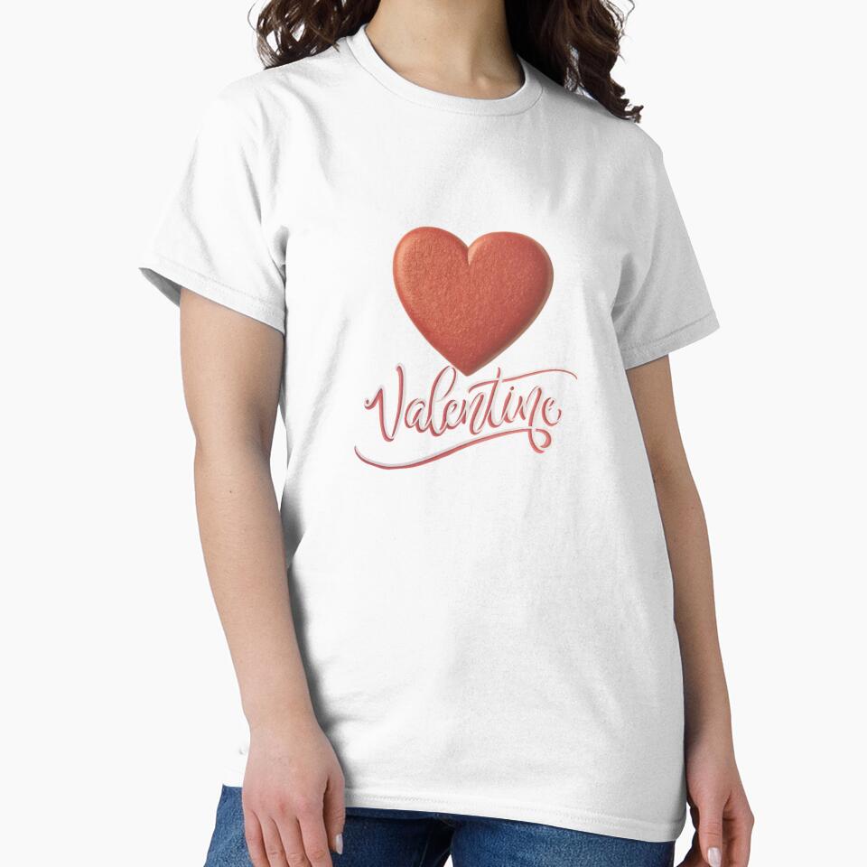 Valentine Heart Design | Minimal Romantic Valentine Typography by A1MarketDesigne