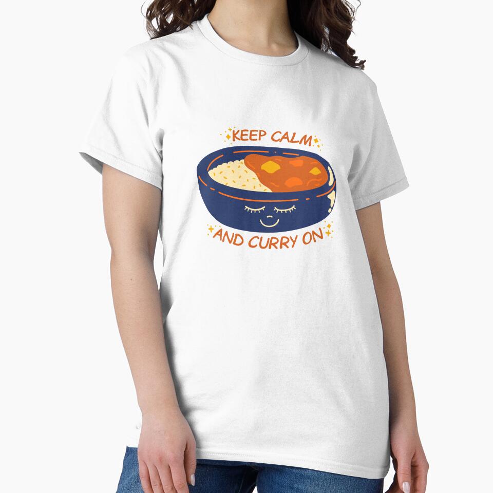 Funny Indian Curry Pun - Keep Calm and Curry On by greenoriginals