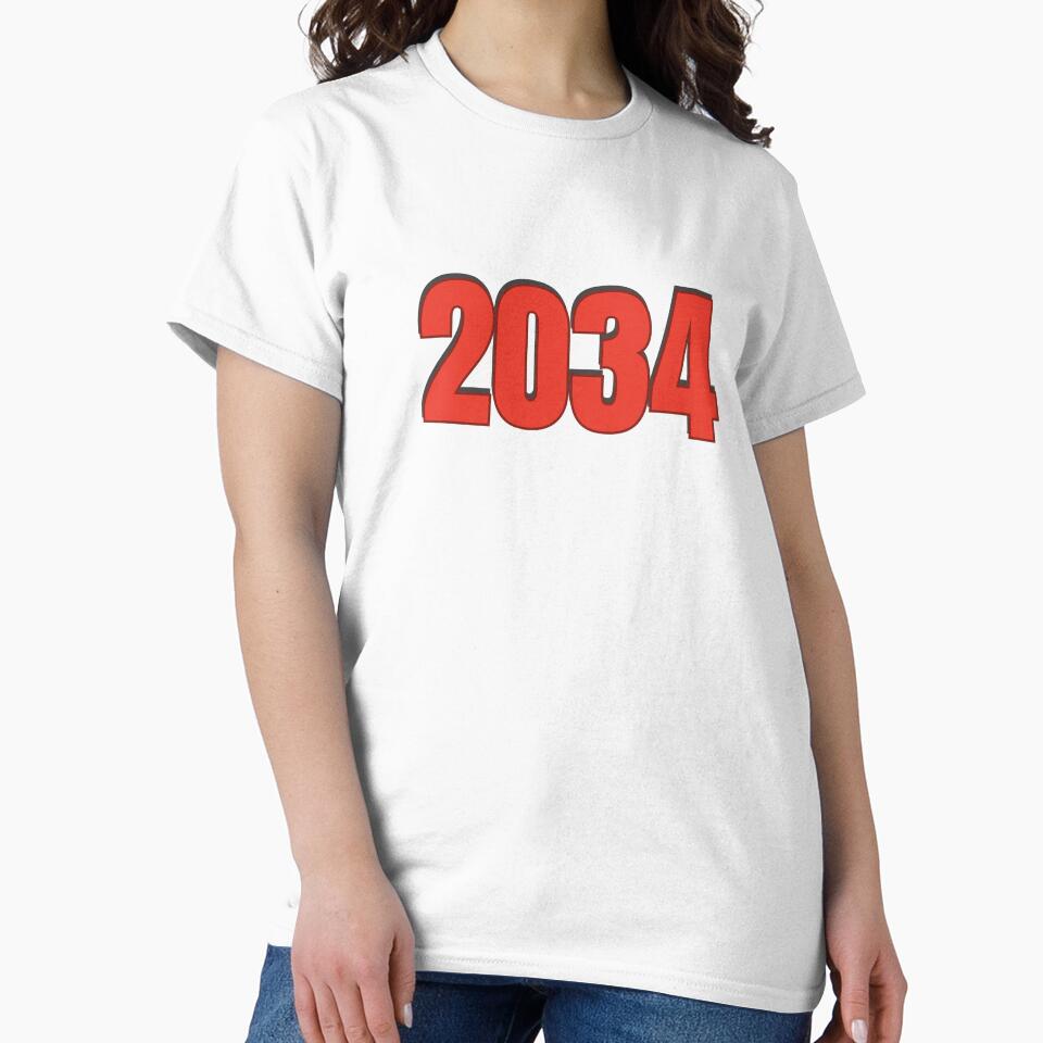 2034 year Number Date Typography by Rasheedaholik