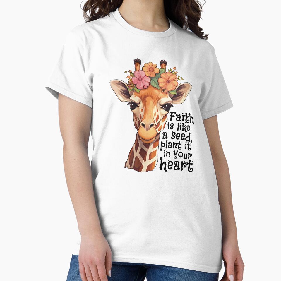 Faith Is Like A Seed Plant It In Your Heart Christian Belief by RockFireMerch