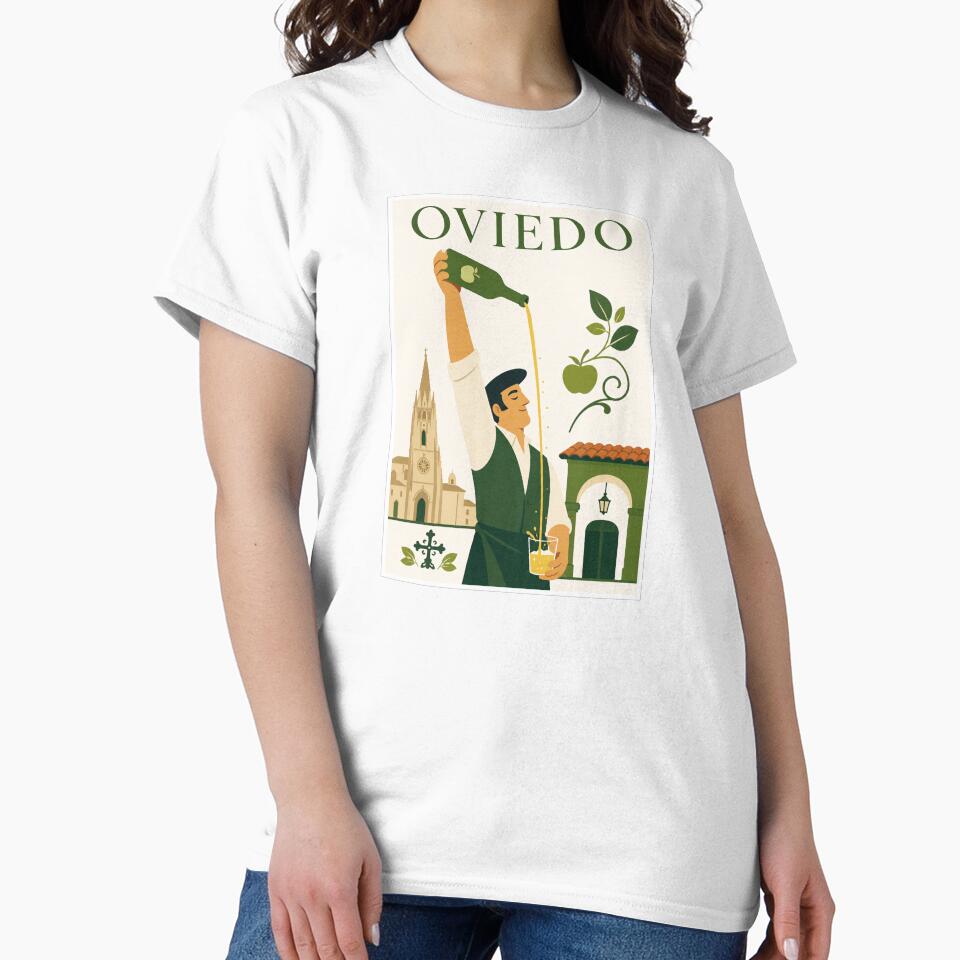 Oviedo Asturian Cider Travel Poster by Beyond Destinations