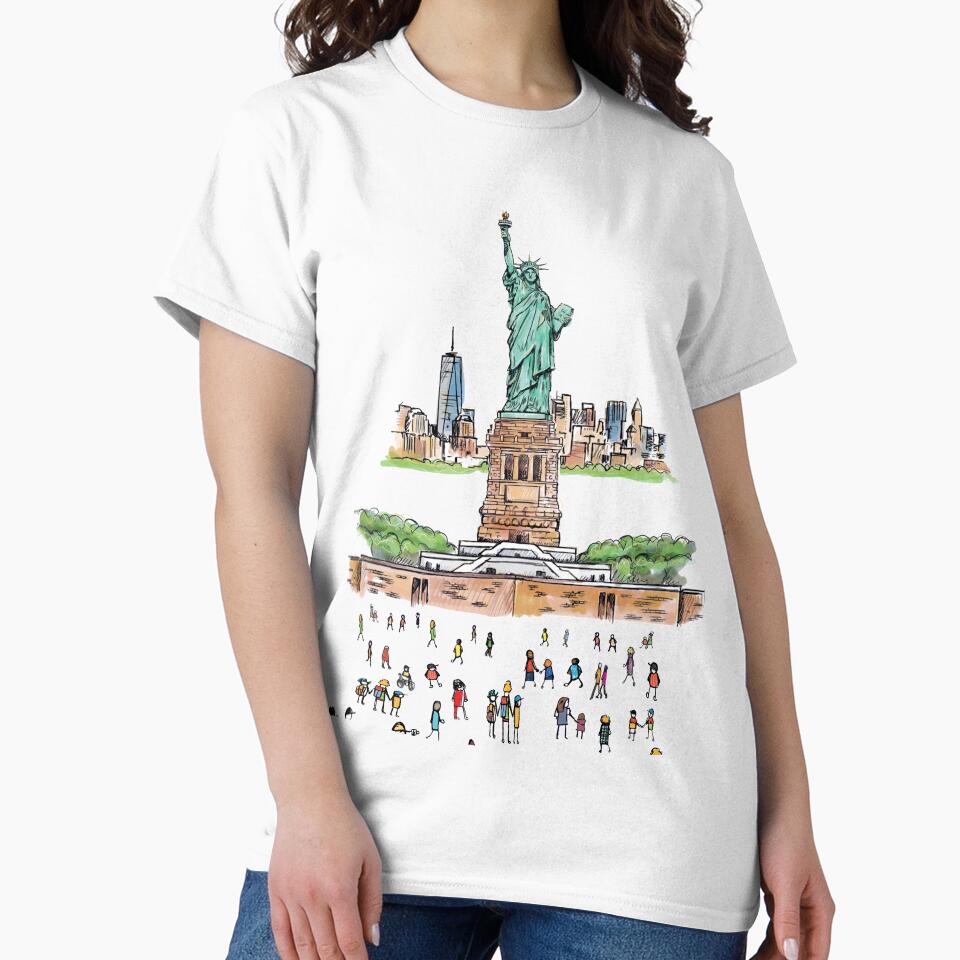 Statue of Liberty, Illustrated Tribute by FoleyPottery