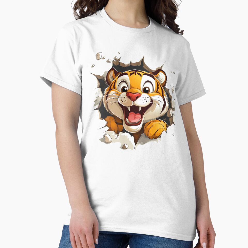 Cute Tiger Wall Breaker by NicolasGlowArt